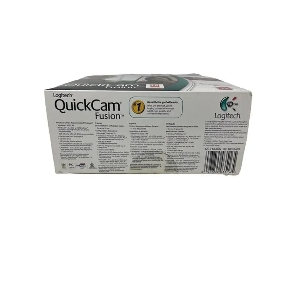 Logitech QuickCam Fusion USB Webcam PC‎ Video Conferencing